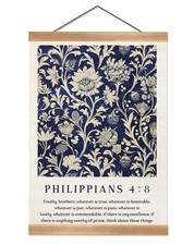 Inspirational Scripture Wall Art Poster,Christian Bible Verse Wall Poster wit...