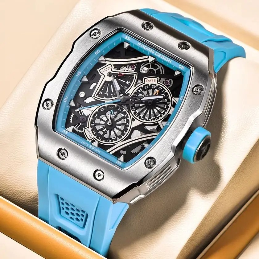 PAGANI DESIGN YS-012 VH88 Multifunctional Quartz Luxury Waterproof Watch For Men