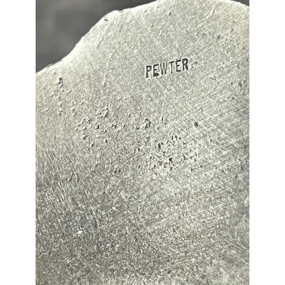 Estatuilla de zorro de peltre de colección escultura de vida silvestre de 3 pulgadas escena de bosque de metal fundido Foto 3 de 4