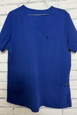 Jockey Large Royal Blue Short Sleeve Scrub Top