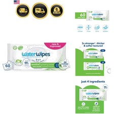 Sensitive Hydrating Boost Wipes, 3-In-1 Cleans, Cares, Hydrates, 99 Water w...