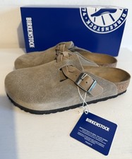 Birkenstock Boston Braided Taupe Veloursleder Clogs Gr. 37 & 38 Regular Fit