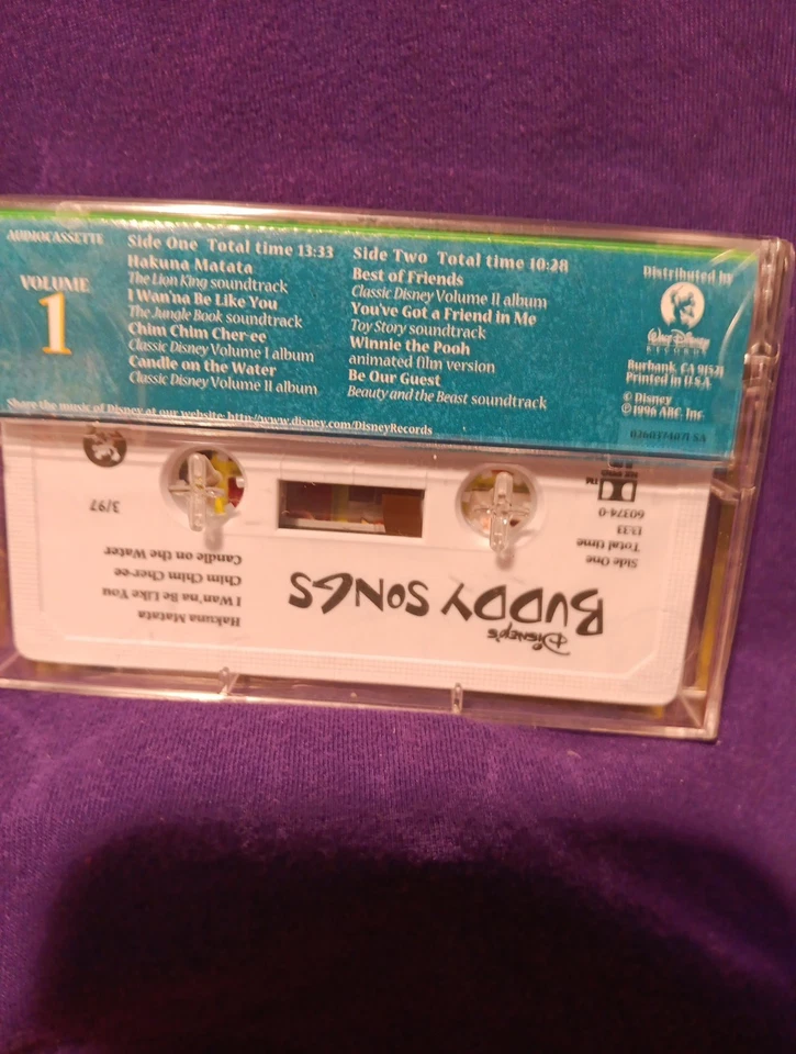 Mcdonald's Disney Buddy Songs Volume 1 McDonald's Promo Cassette Tape New sealed - Image 4 of 4