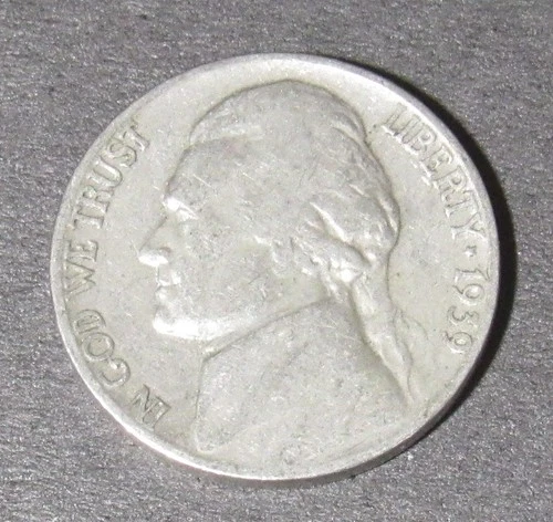 1939-P Jefferson Nickel — photo from the most recent tracked eBay sale