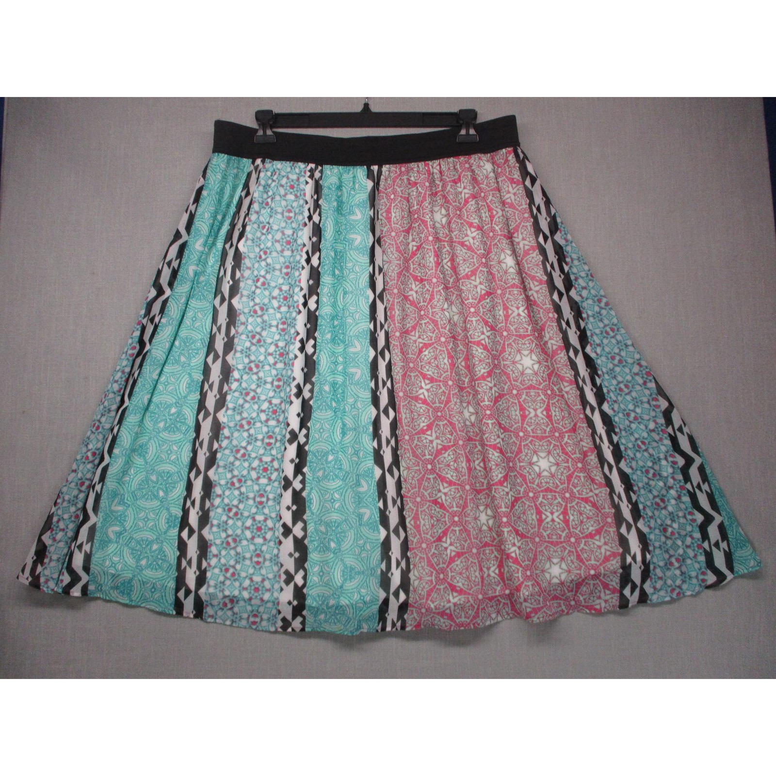 Lane Bryant Multicolor Patchwork Boho Trendy Alin… - image 10