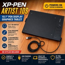 XP-Pen Artist 10S 10.1" Pen Display Graphics Tablet Powers On No Stylus