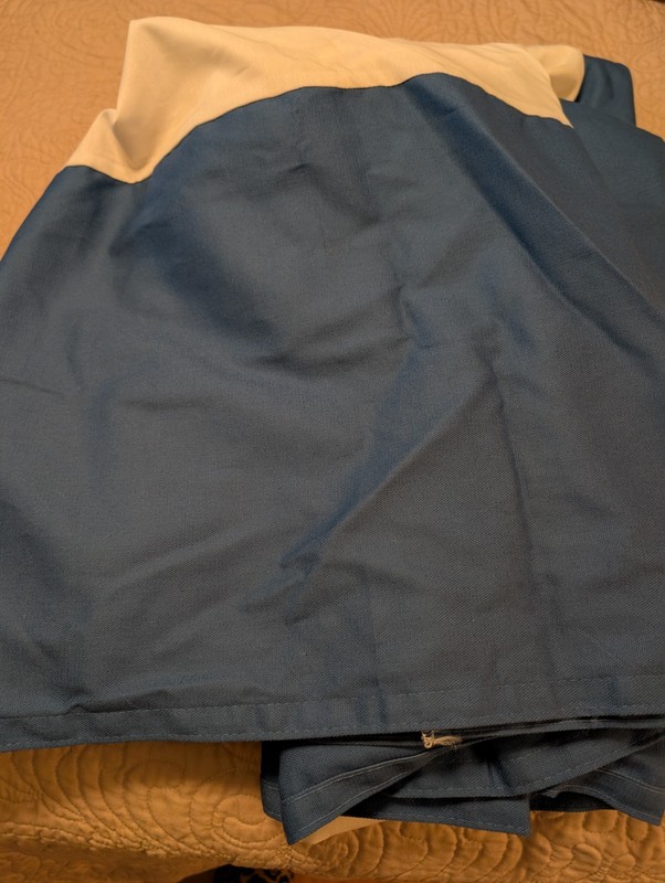 Ralph Lauren Bright Blue Queen Bedskirt, Vintage, New Without Tags