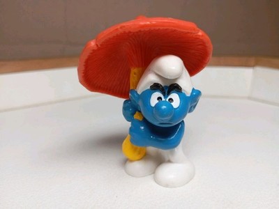 Peyo Smurf with Mushroom   Umbrella - 20118 - Smurfs umbrella Applause China