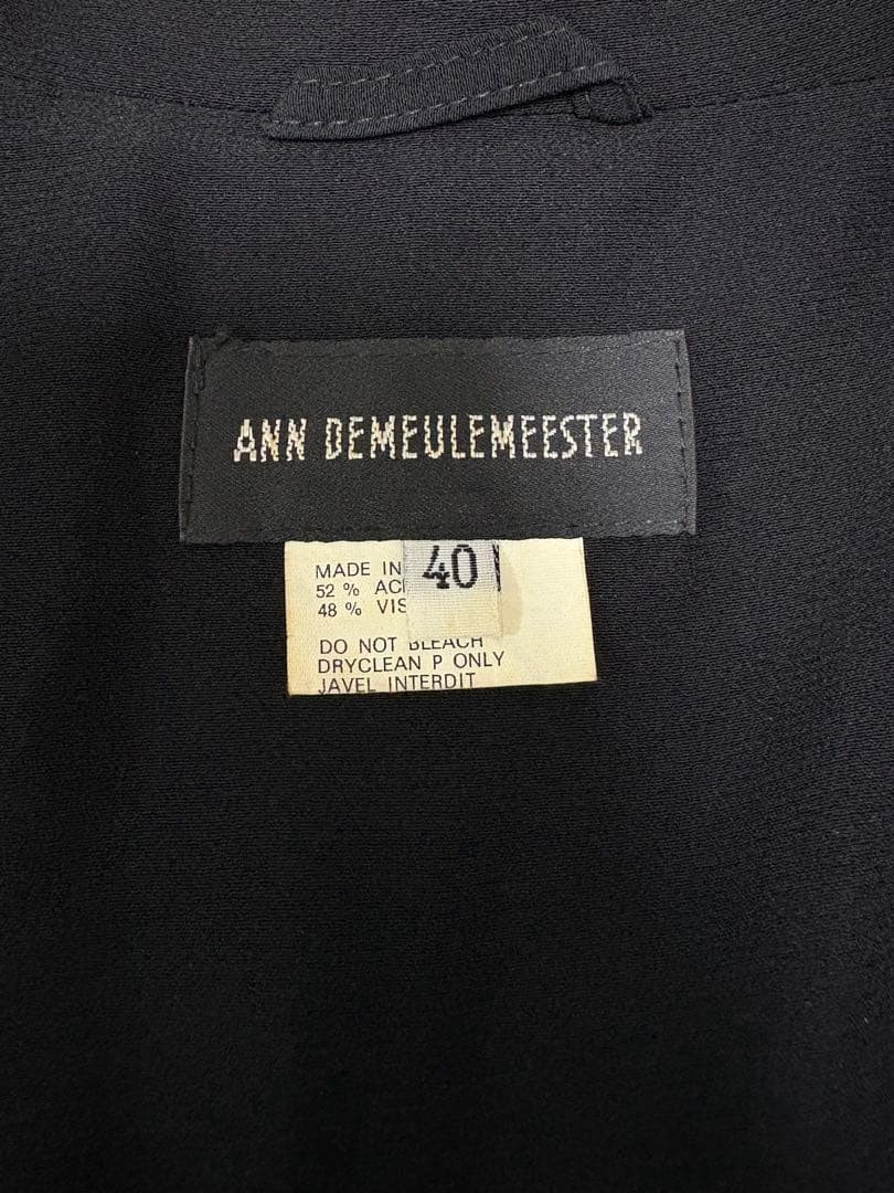 ジャケット・アウター ann demeulemeester archive jacket Ann Demeulemeester Archive Jacket Black Size 40 Designer Rare