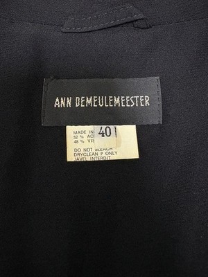Ann Demeulemeester Archive Jacket Black Size 40 Designer Rare