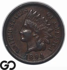 1894 Indian Head Cent Penny, AU++