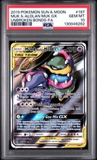 2019 POKEMON SUN & MOON UNBROKEN BONDS #197 FULL ART/MUK & ALOLAN MUK GX PSA 10 on eBay