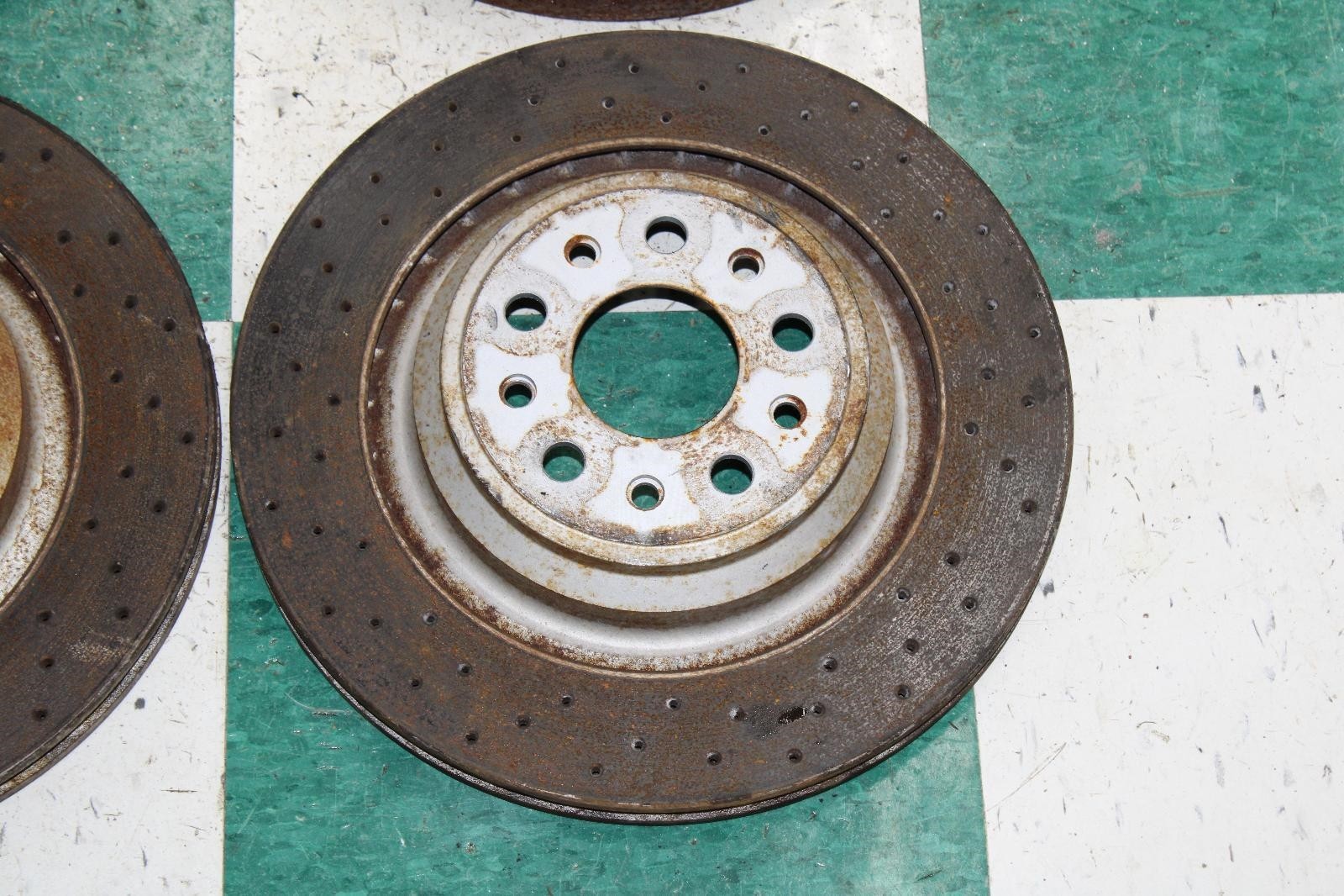14-20 Ghibli OEM Driver Passenger Front Rear Drilled Brake Rotors Set 4x Factory