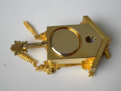 Small Gold Novelty Quartz Clocks Classic Longcase Bracket Mantel Art Deco Widdop - Picture 112 of 158