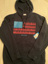 NWT, Mens Columbia Navy Blue Trek Hoodie, sz Med