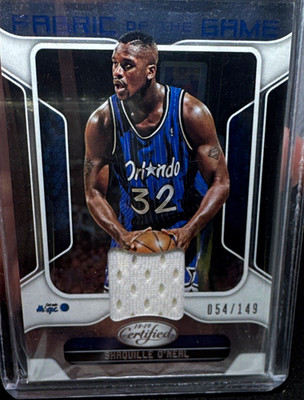 Panini 2018-19 Certified Shaquille O'Neal Fabric of the Game FB-SON /149