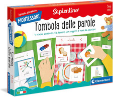 Sapientino Montessori - Tombola Delle Parole, Gioco Educativo Bambini 3-6 Anni, 