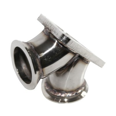 Dual Inlet Stainless Steel Turbo Flange For V6 V8 T4 Turbocharger BAK
