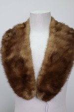 Women's Mink Fur Collar Coat Raincoat Detachable MINT 