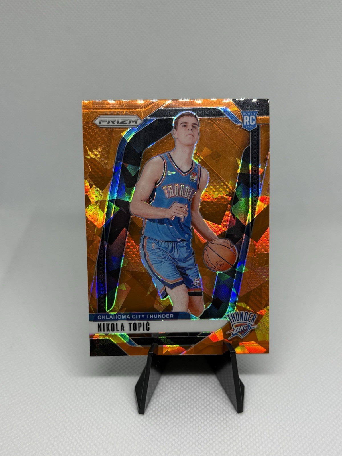 2024-25 Panini Prizm - Nikola Topic #230 Orange Ice Prizm (RC)