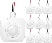 Ceiling Occupancy Motion Sensor 10 Pack 360° PIR High Bay 120–277VAC Hard Wired