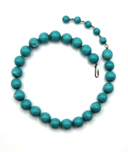 Glass Turquoise Colored Beads Adjustable