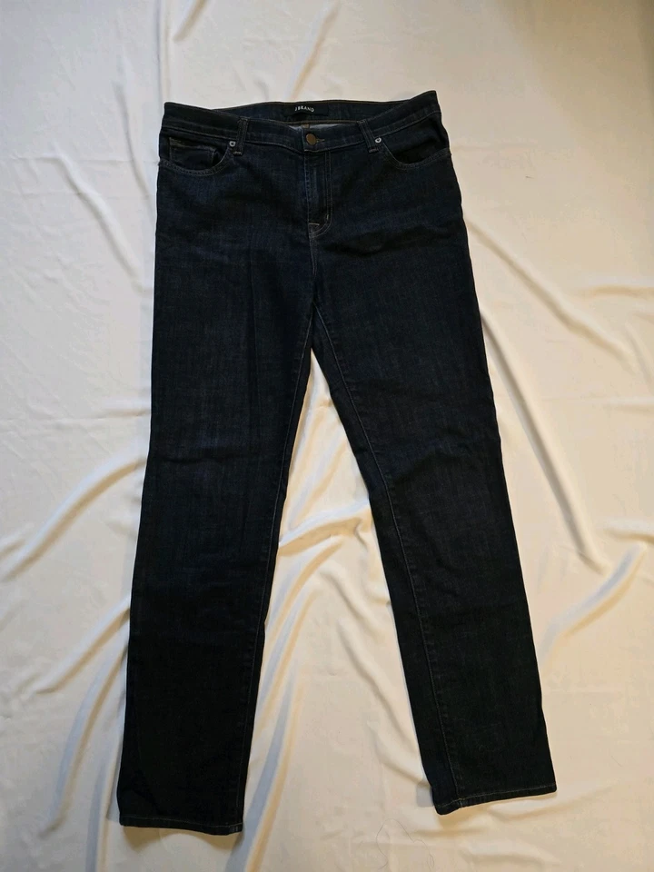 J Brand Aiden Dark Blue Slouchy Straight Leg Boyfriend Jeans Sz 28 *fits like 30 - Image 4 of 4