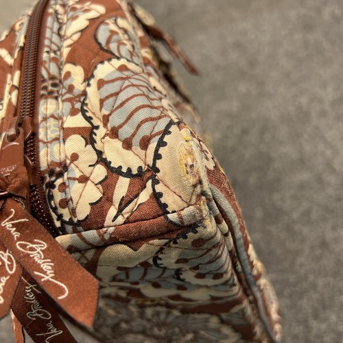 Vera Bradley Schultertasche Damen gesteppt Reißverschluss Schieferblüten Handtasche - Bild 11 von 18