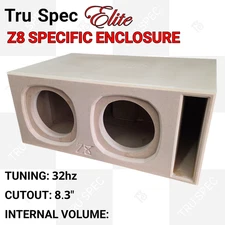 TRU SPEC Elite Prefab Sundown Z8 Dual 8" Subwoofer Enclosure Box