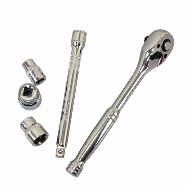 Stecknüsse Für 1/4 3/8 1/2 Antrieb 3/8" CHROMEplus 12 Kant , 11 Tlg 8 19mm Stecknuss Satz