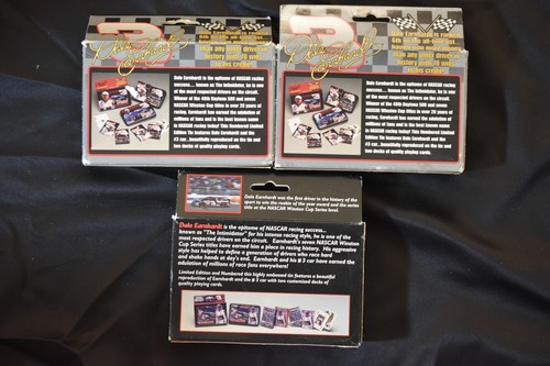 ALL NEW 2 1999 & 1 2000 Nascar Numbered The Intimidator #3 Playing Cards & Tins - Picture 2 of 2