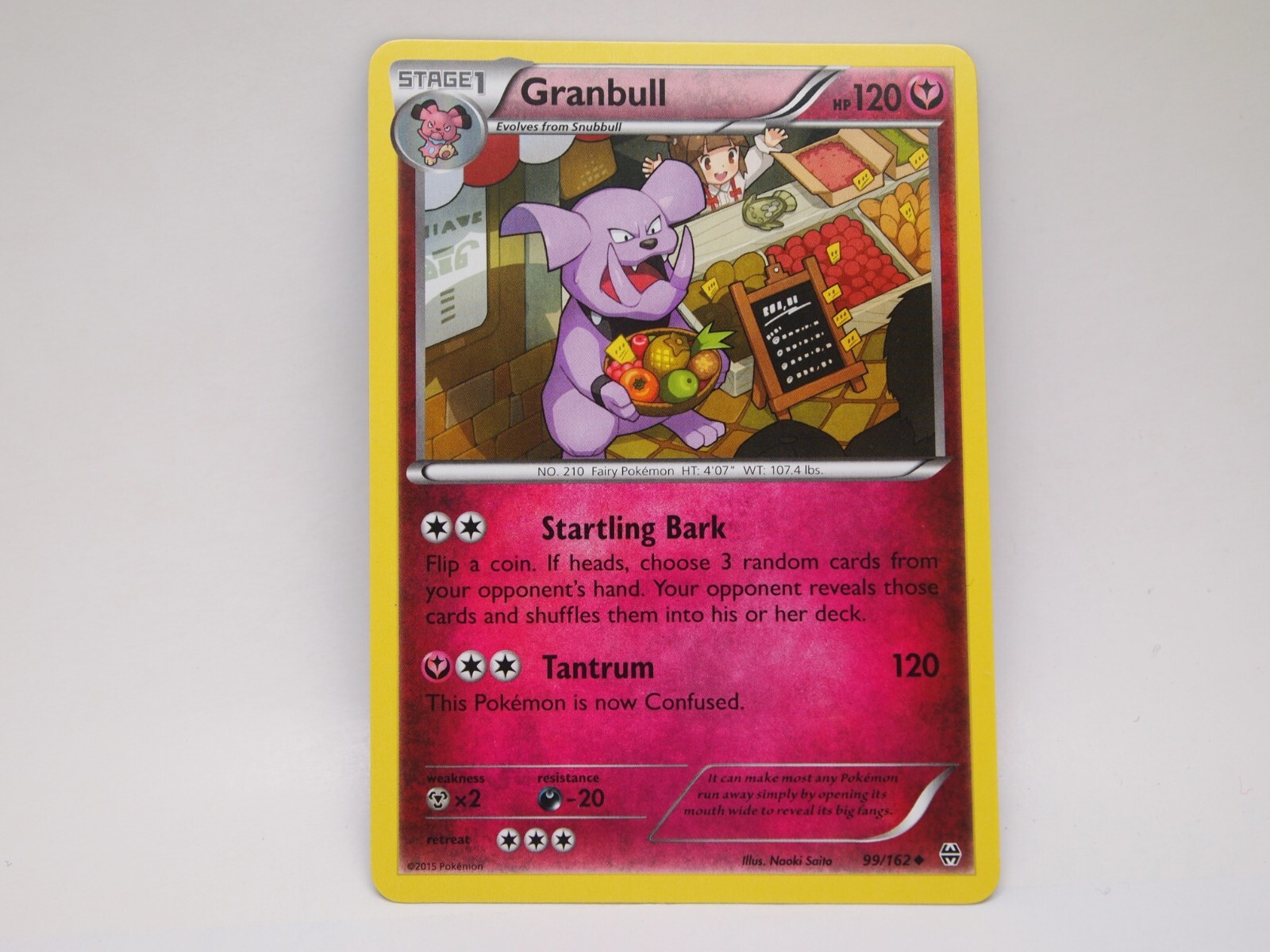 Granbull #99/162 XY - BREAKthrough Uncommon - Pokemon Cards