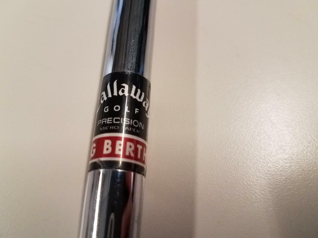 J) Callaway Big Bertha Precision Micro Taper Steel Iron Shaft