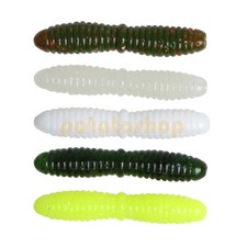 Lot 15 Ice Fishing Soft Plastic Worm Lure 0.025oz 1.38in Trout Bait Texas Rig
