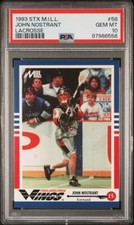 1993 STX Nastasi Mill Lacrosse Card #58 JOHN NOSTRANT -  PSA 10