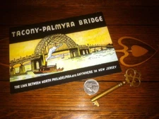 Tacony Palmyra Bridge 75th  Anniversary Promo Postcard 2004, Delaware River ,