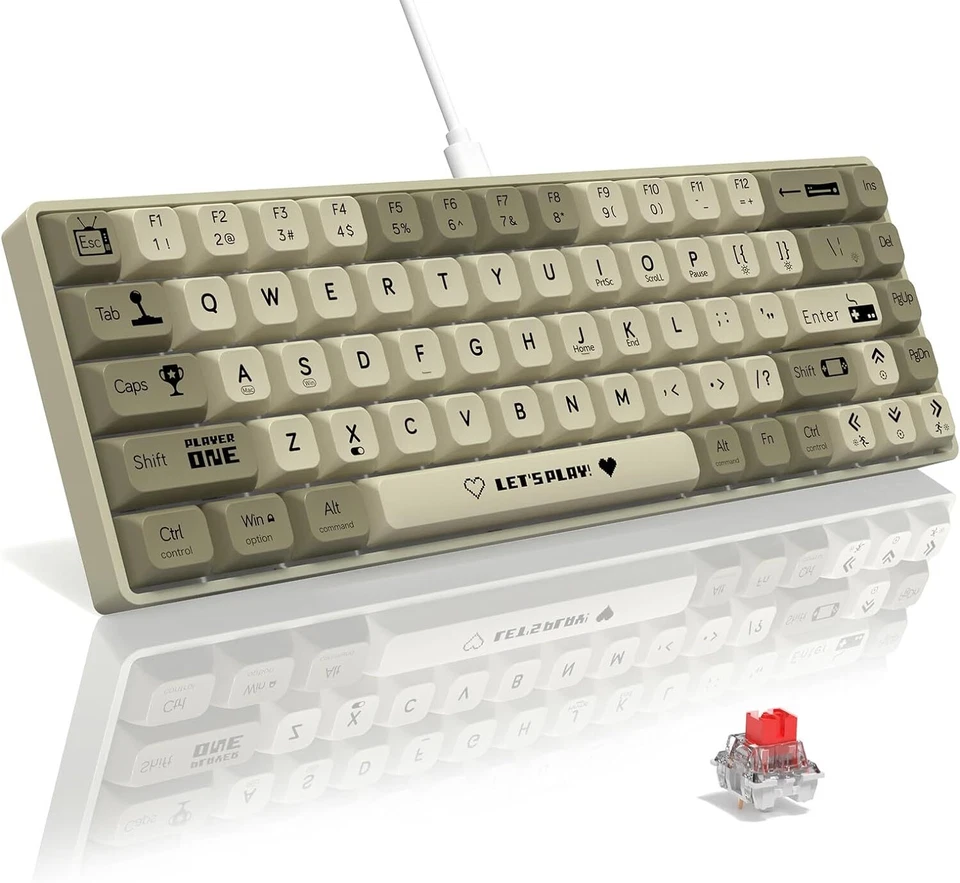 ATTACK SHARK x AJAZZ AK680 65% Wired Hotswap Mechanical Keyboard EVA Sandwich - Image 4 of 4