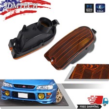 For 1999-2001 Subaru Impreza Amber Front Corner Parking Turn Signal Light Covers