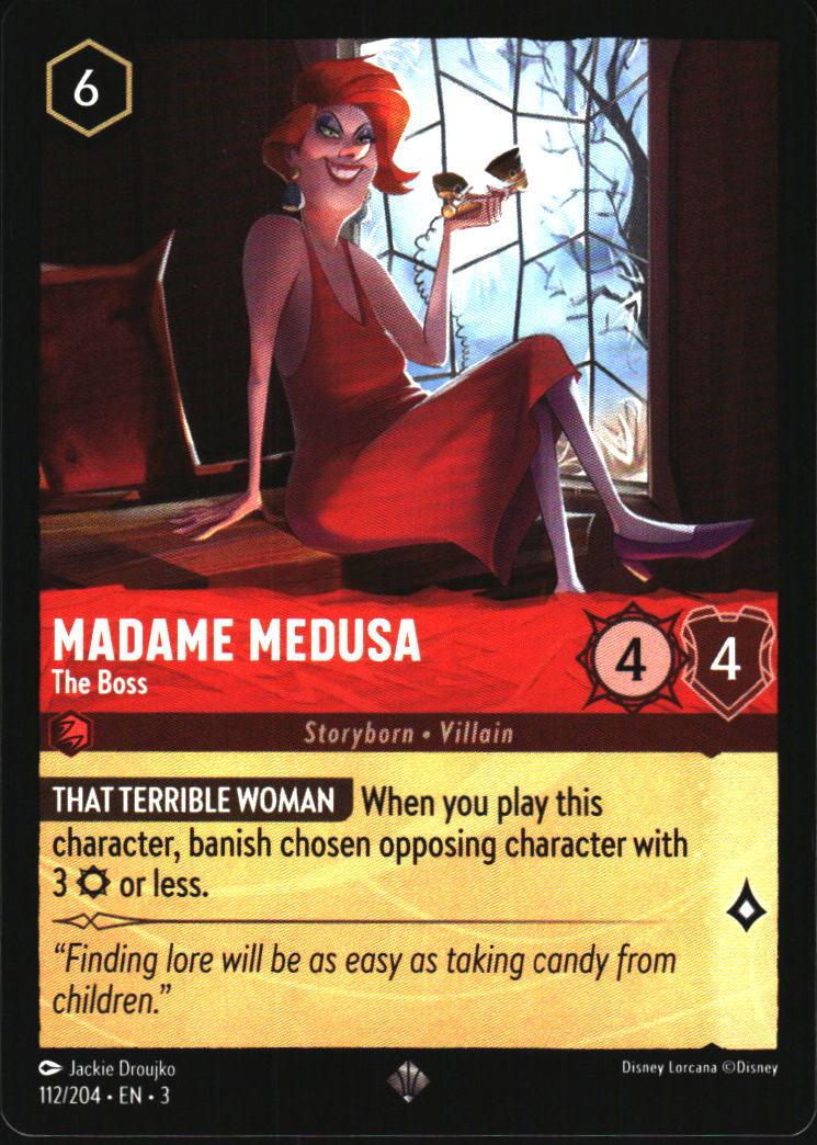 Into the Inklands #112/204 Madame Medusa - The Boss tcg Disney_lorcana