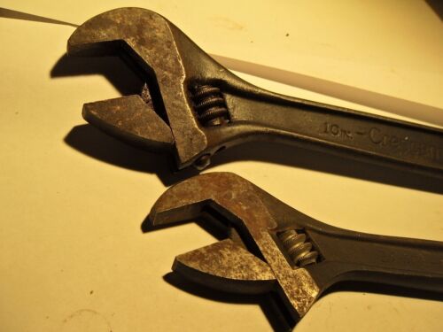 1 VINTAGE ARMSTRONG 8" 34-408 1 CRESCENT TOOL 10" ADJUSTABLE WRENCH USA LOT OF 2 - Picture 2 of 13