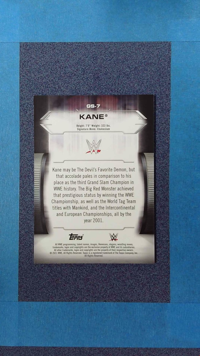 2021 Topps WWE Wrestling KANE #GS-7 Grand Slam Champions WWE