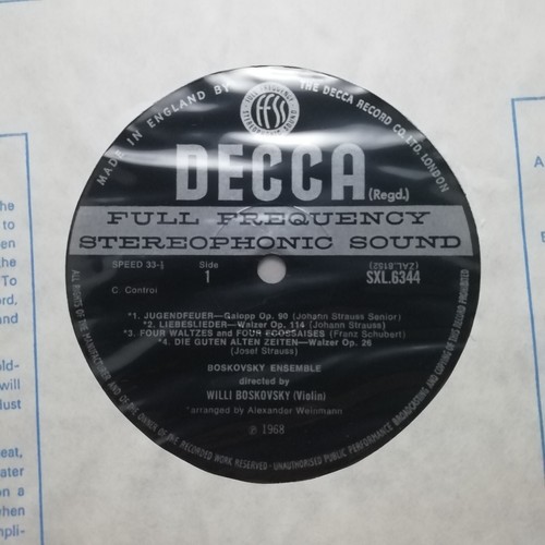 Decca LP SXL 6344 WB ED3: Dances of Old Vienna / Willi Boskovsky - Picture 4 of 4
