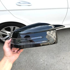 Gloss Black Wing Mirror Cover Caps For Mercedes Benz A C S Class W221 W204 W176