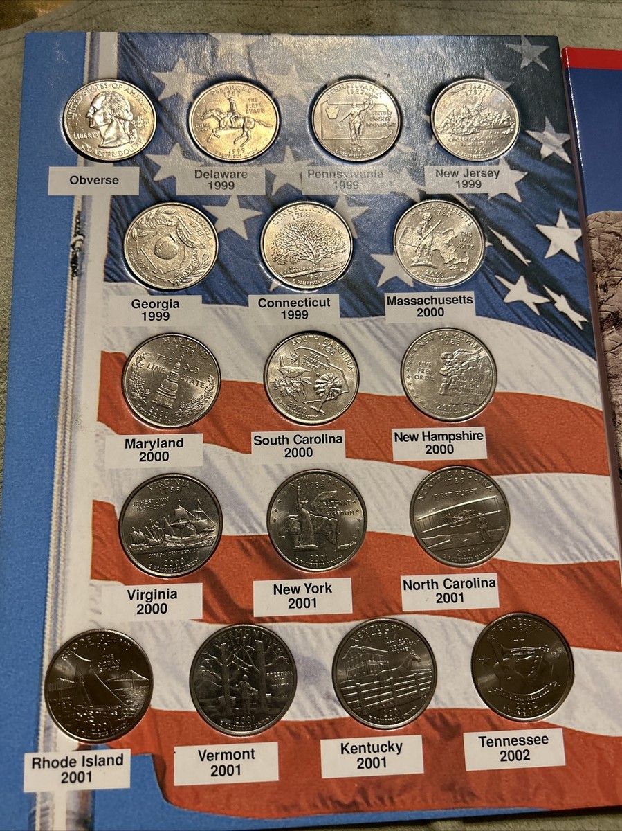 1999-2008 Commemorative Quarters of the US Collectors Album Book
