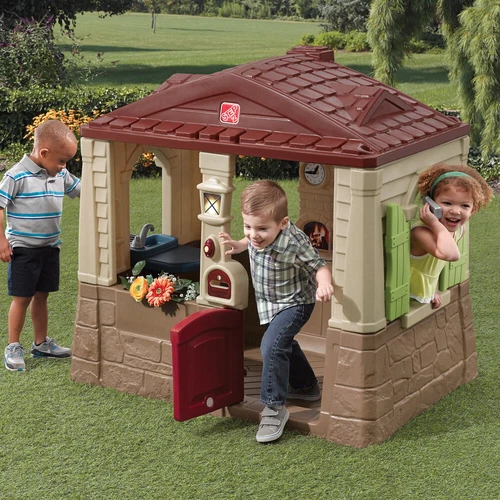 Toddlers Kids Step2 Neat & Tidy Cottage Unisex Playhouse Children Fun Play Home