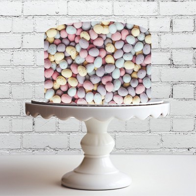 Bunte Eier Muster essbar Wickel Glasur Blatt um Kuchen Topper 11 Zoll x 7,5 Zoll