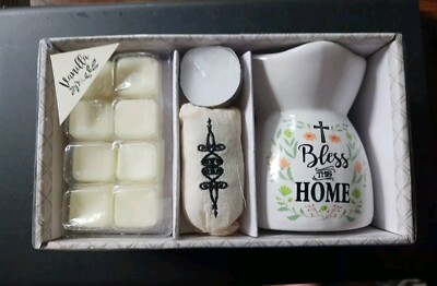 Diffuser Gift Set.  Ceramic ''Bless This Home''  Great Mother's Day Gift