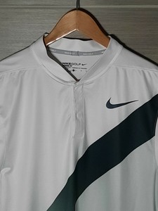 nike golf collarless polo