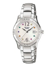 casio sheen mother of pearl watch