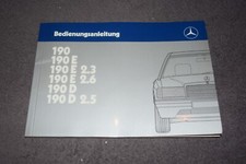 Operating Instructions Manual Mercedes W201 190 E/D Mint/Unused